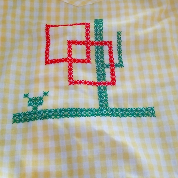 Malco Modes Vintage Square Dance Snap Button Shirt - Picture 6 of 8